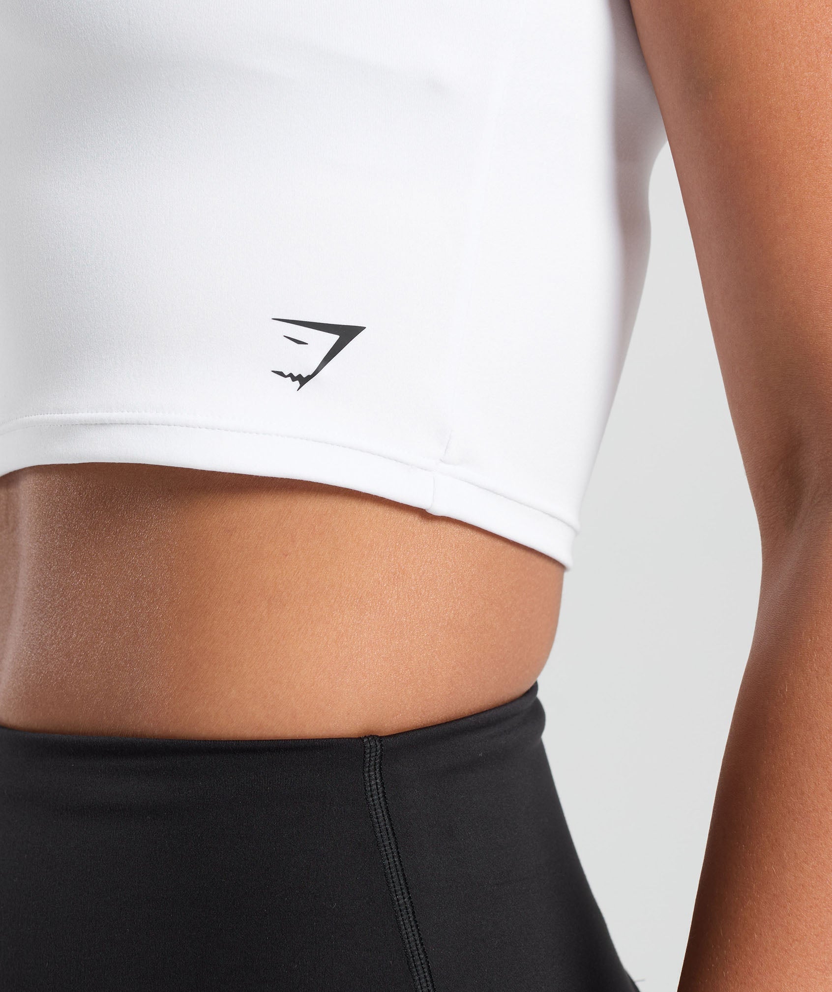 Everyday Cap Sleeve Crop Top White