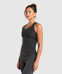 Elevate Tank With Shelf Black