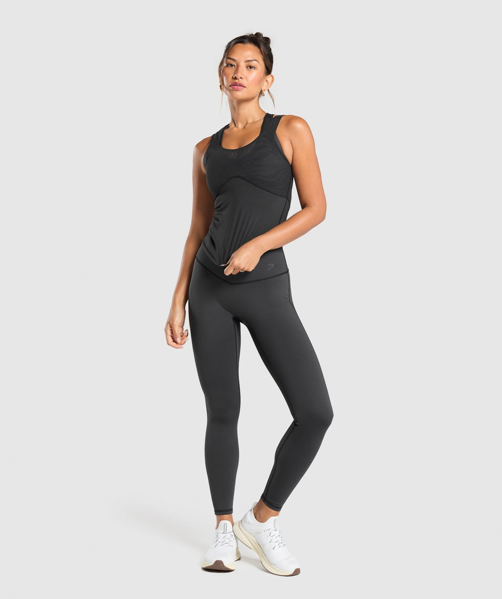 Elevate Tank With Shelf Black
