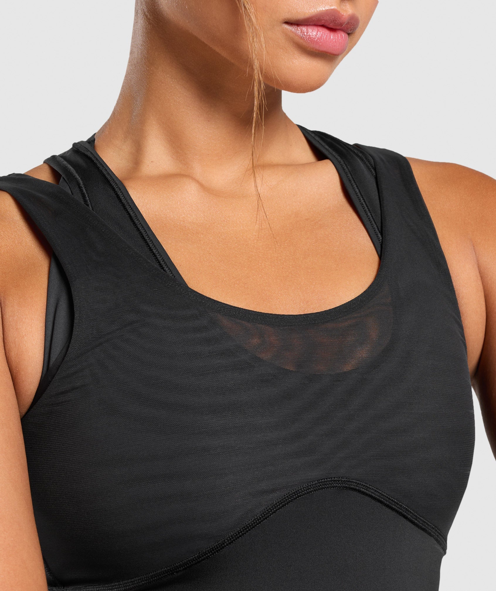 Elevate Tank With Shelf Black