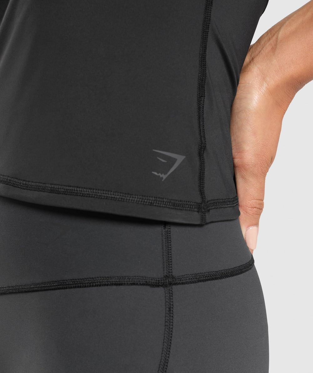 Elevate Tank With Shelf Black