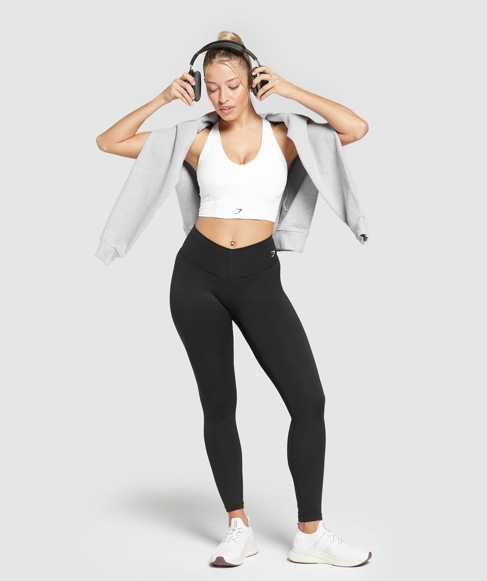 Crop Mesh Tank White