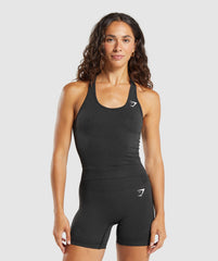 Vital Tight Tank Black Marl