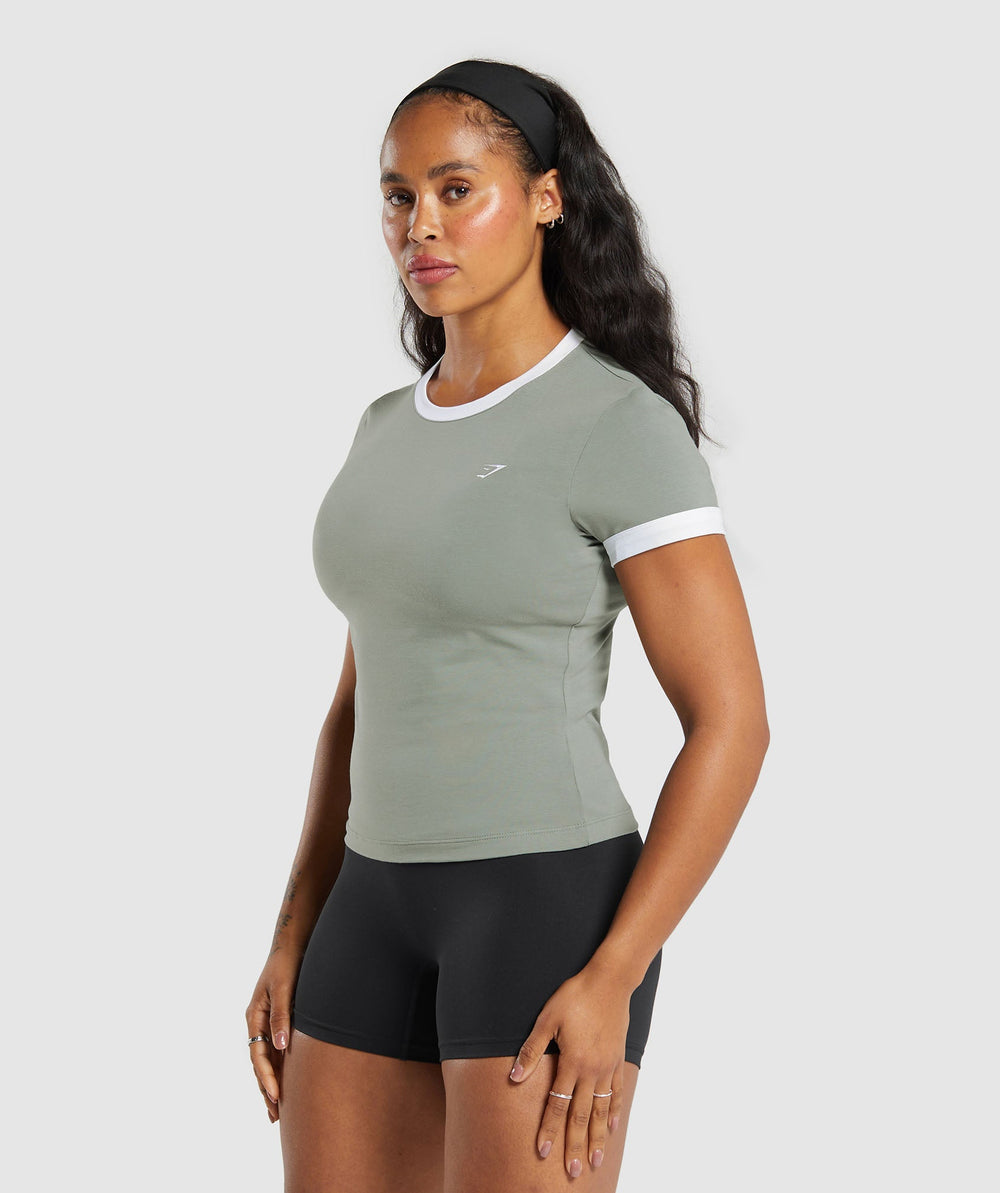 Lifting Baby T-Shirt Unit Green/White