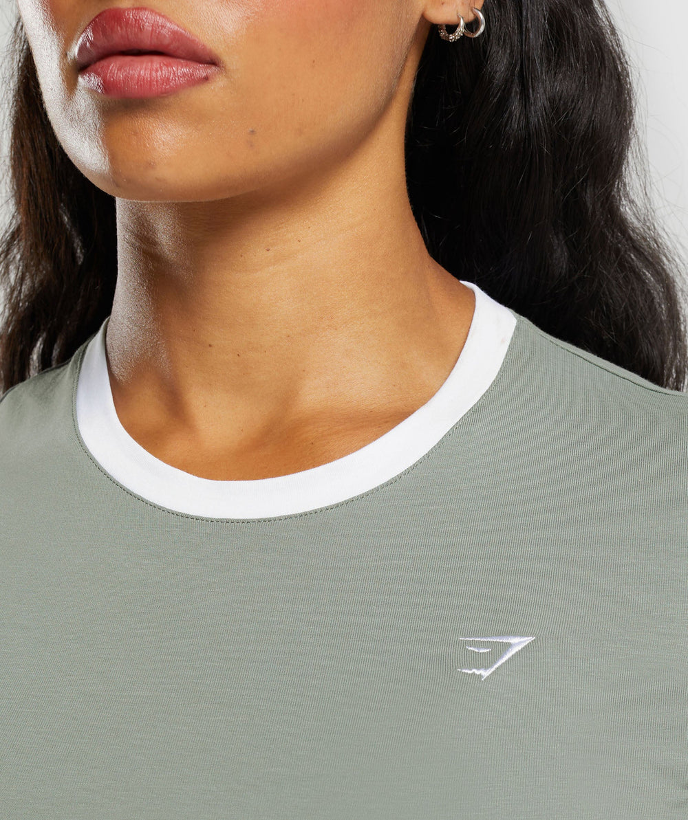 Lifting Baby T-Shirt Unit Green/White