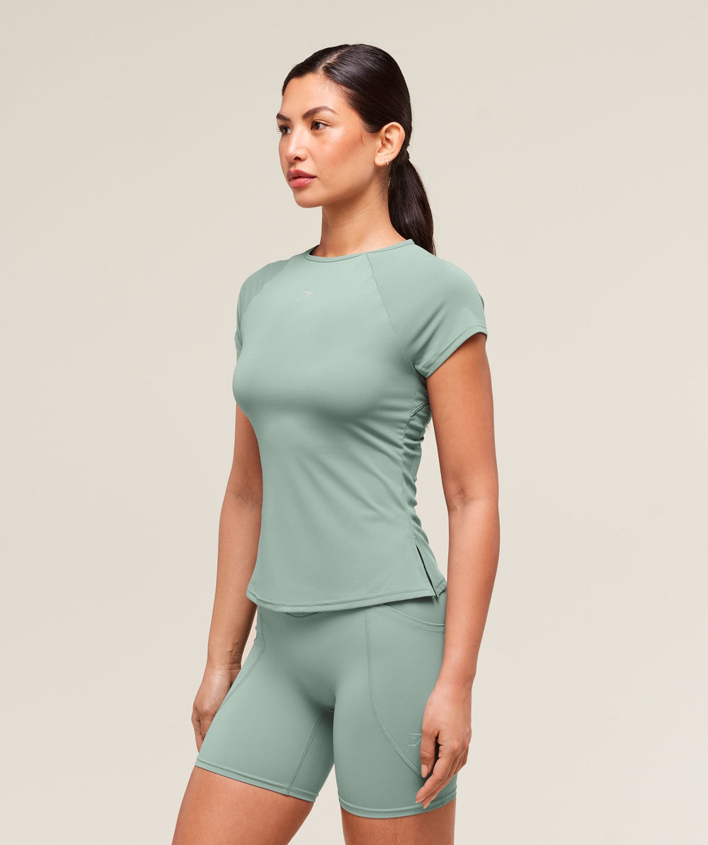 Running Back Vent T-Shirt Celeste Blue