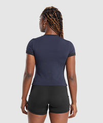 Lifting Baby T-Shirt Heavy Blue/Black