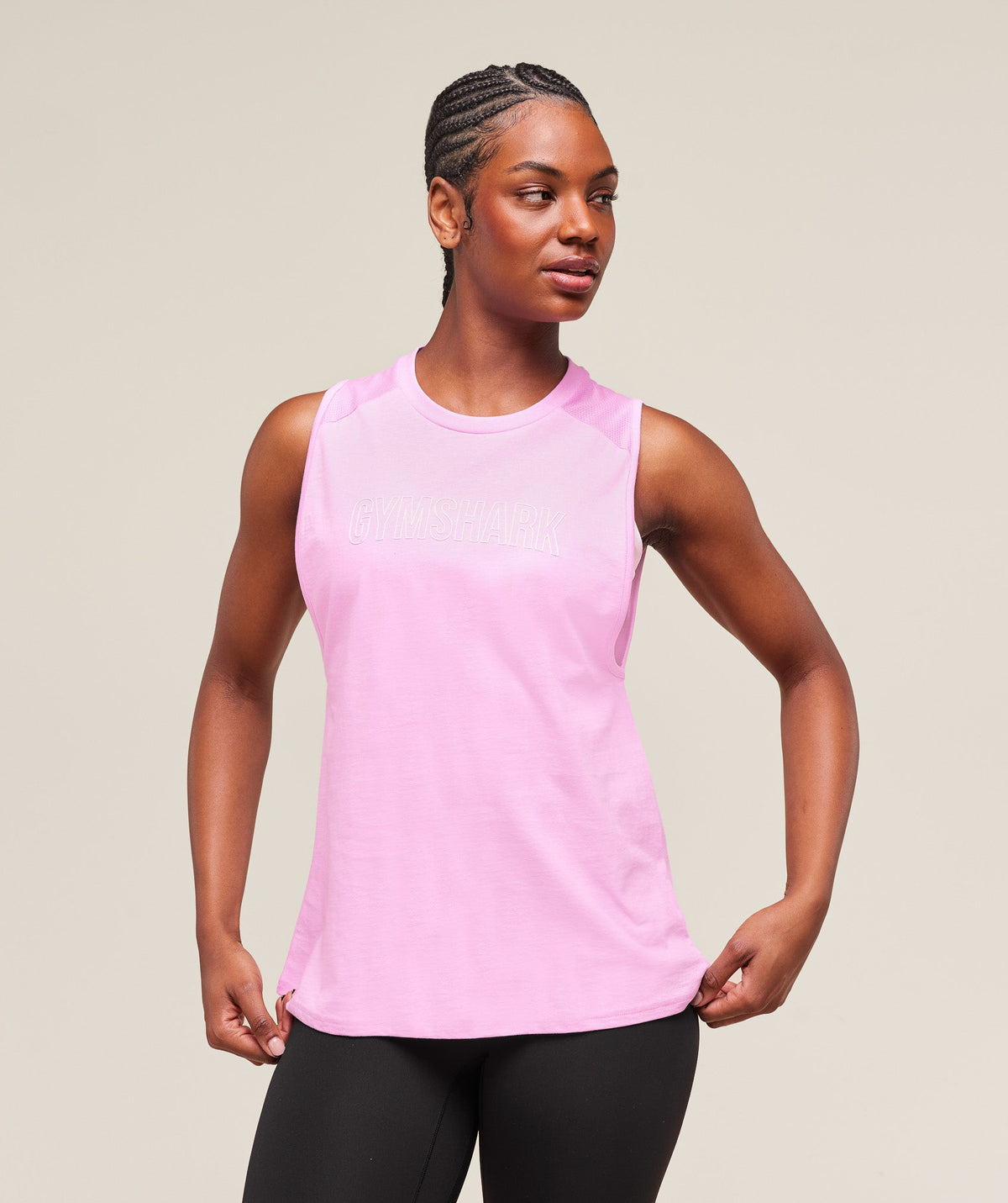 Trace Graphic Tank Sour Pink