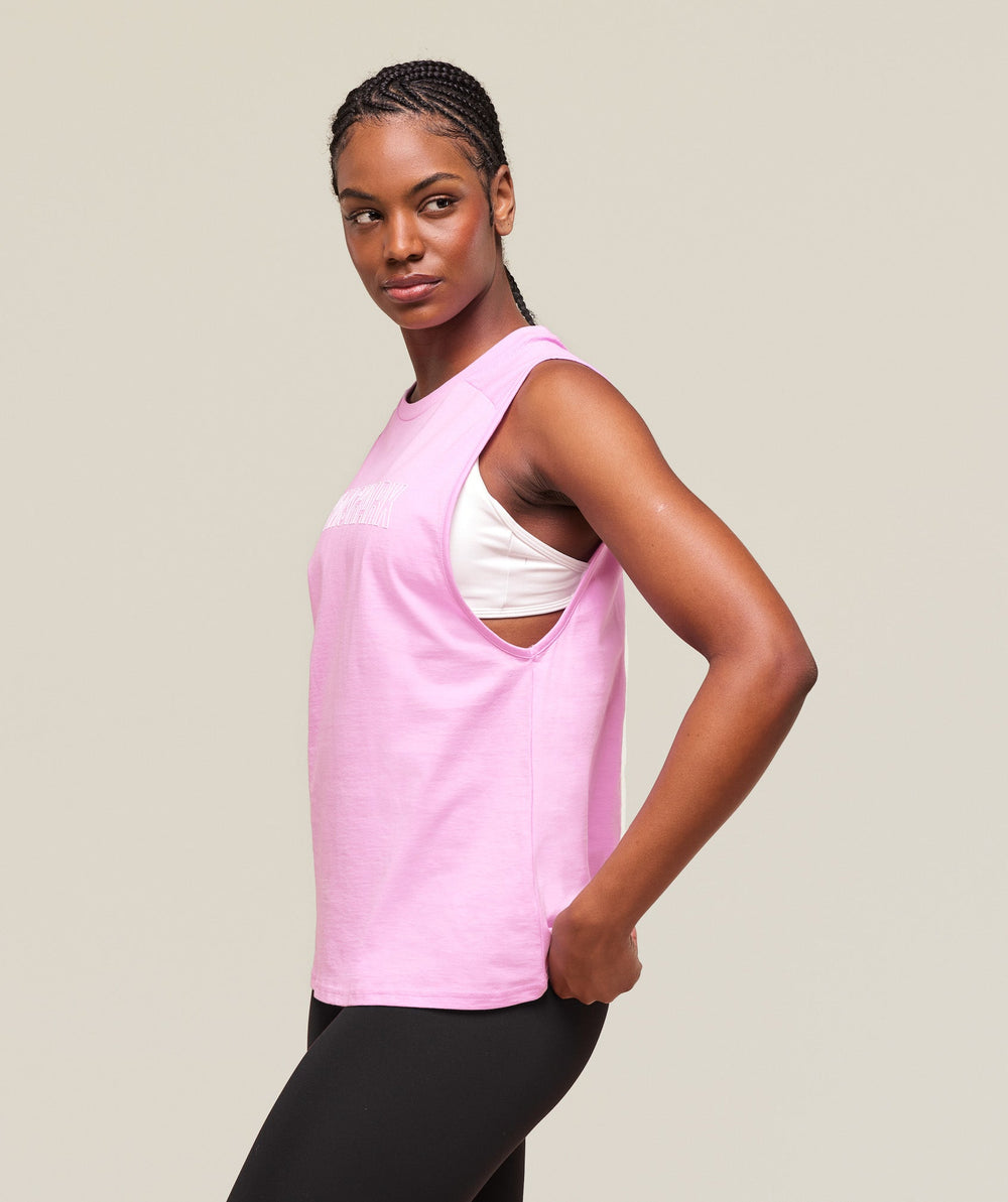 Trace Graphic Tank Sour Pink