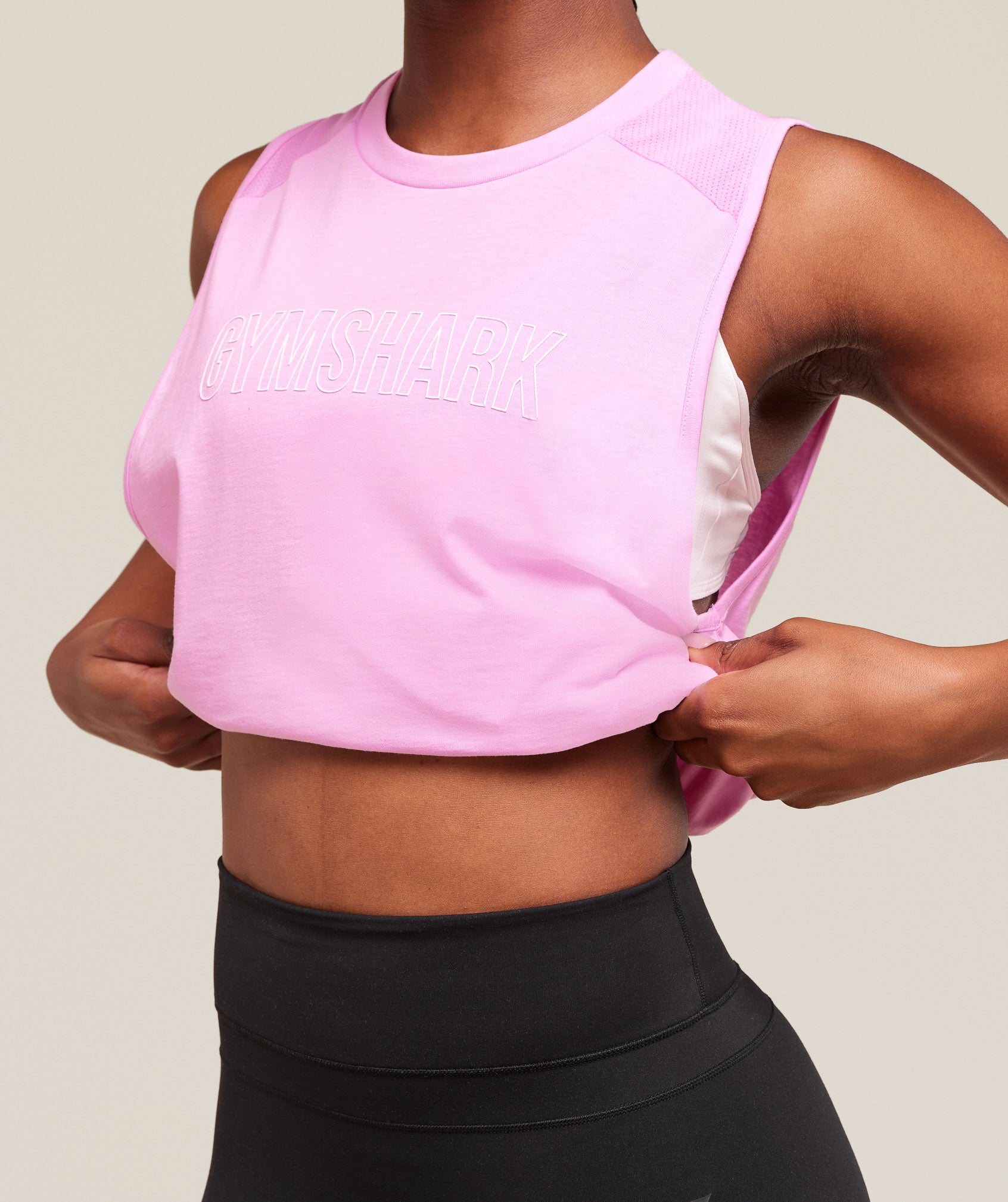 Trace Graphic Tank Sour Pink