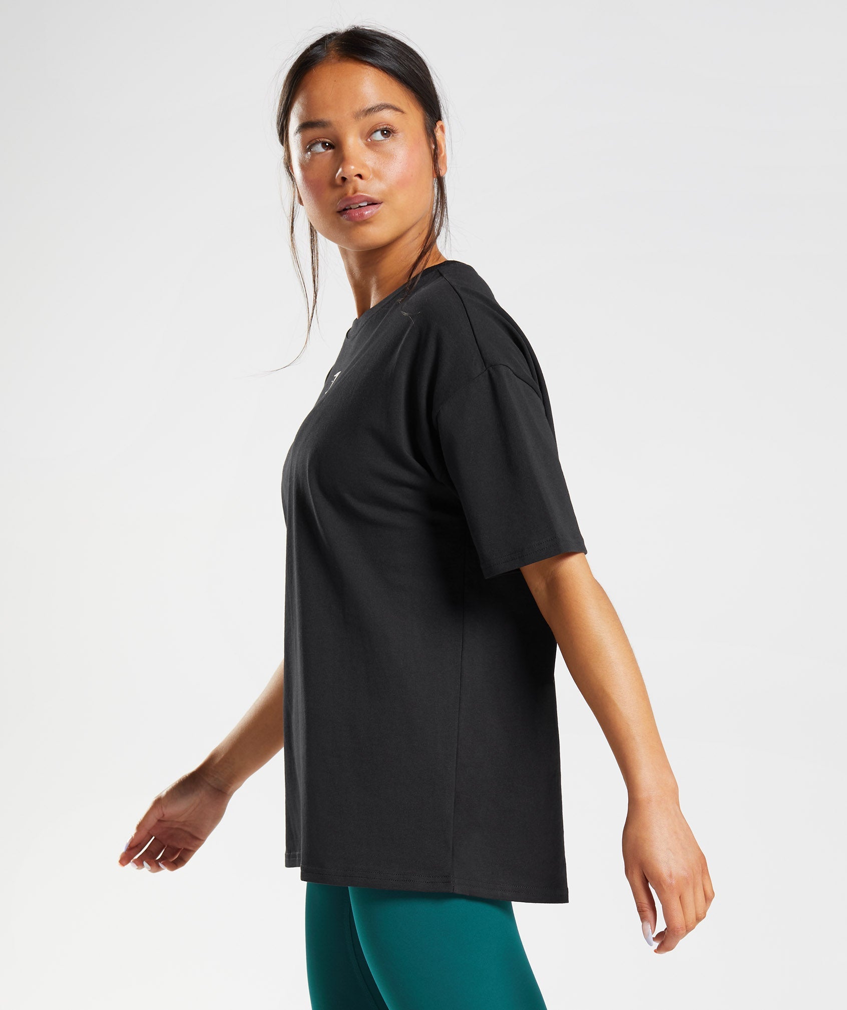 Fraction Oversized T-Shirt Black/White