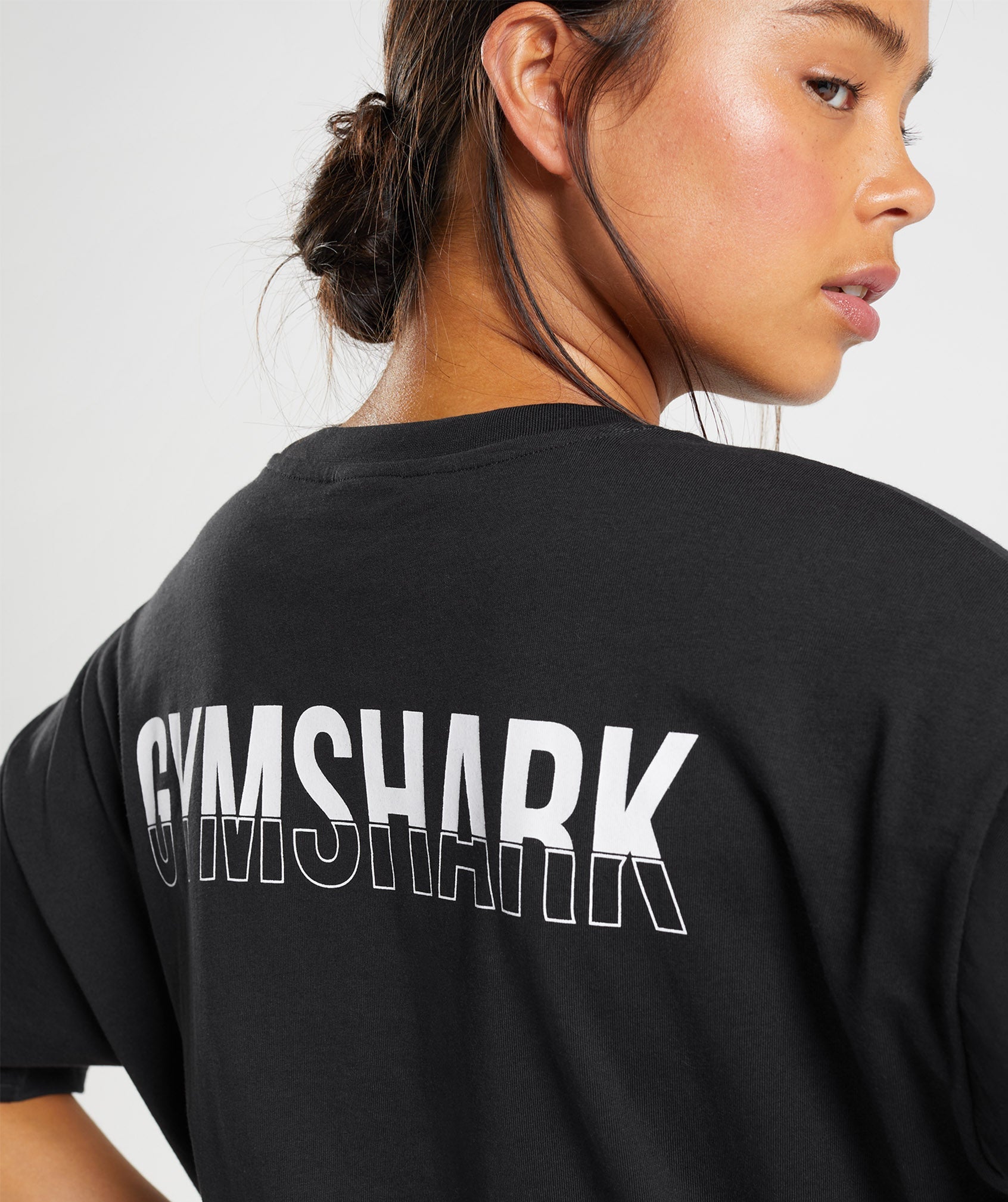 Fraction Oversized T-Shirt Black/White