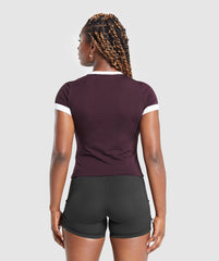 Lifting Baby T-Shirt Depth Purple/White