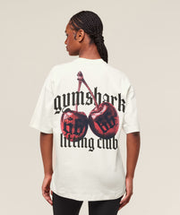Cherry Graphic Oversized T-Shirt Soft White
