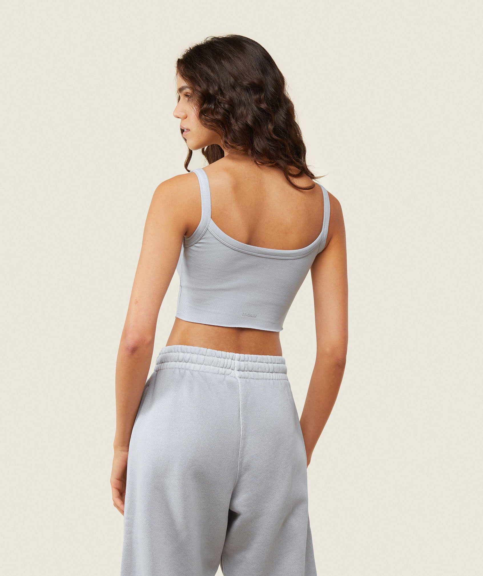 everywear Ribbed Tank Ice Grey