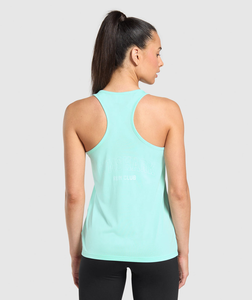 Run Club Graphic Tank Pop Turquoise