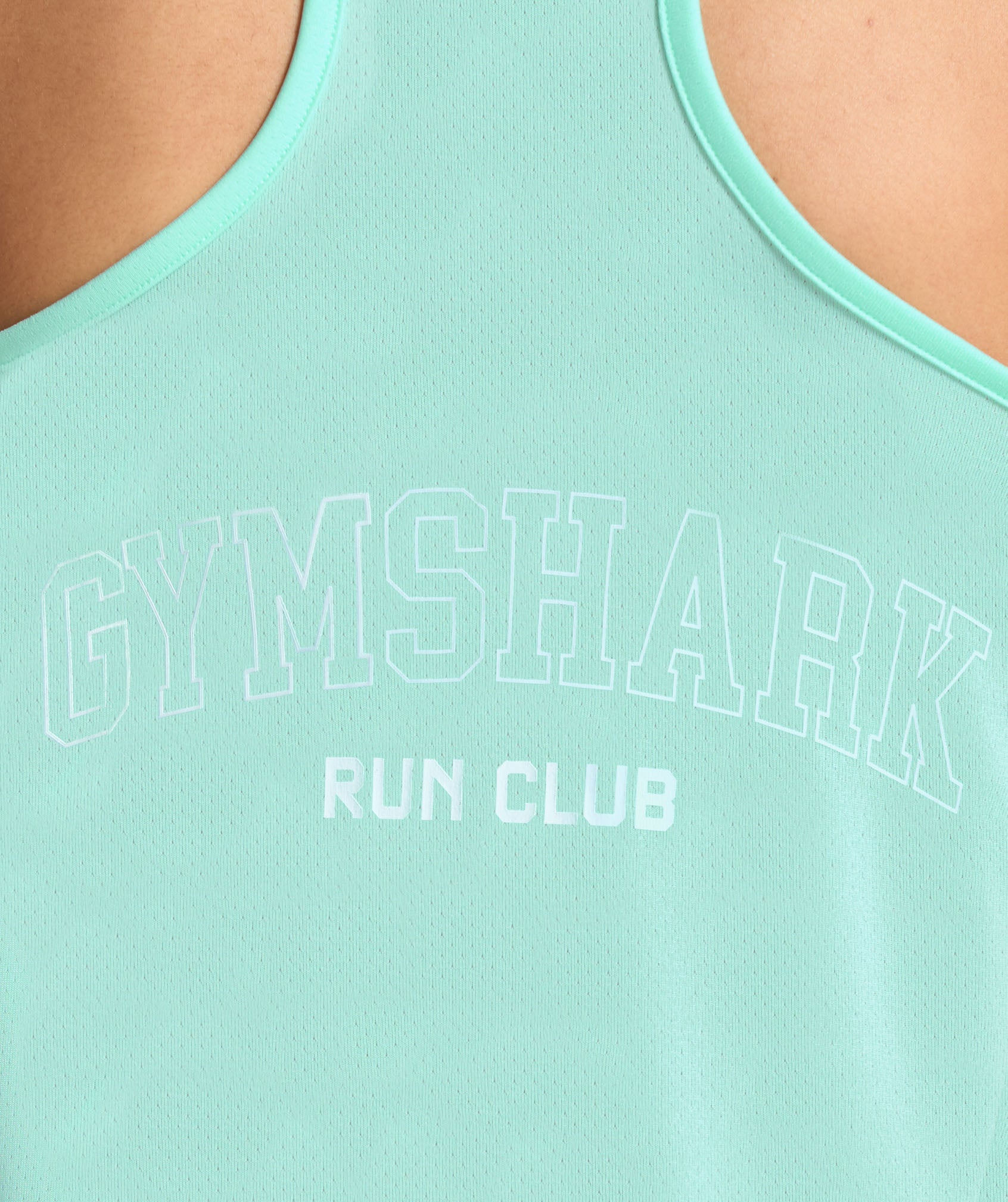 Run Club Graphic Tank Pop Turquoise