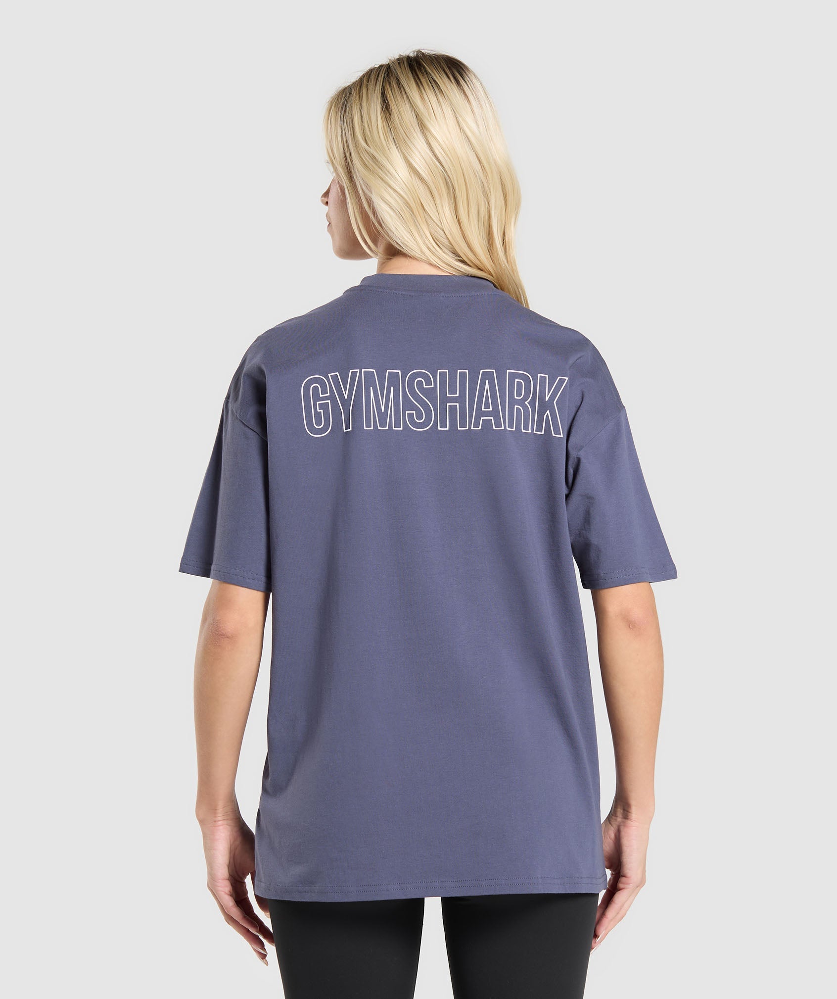 Trace Graphic Oversized T-Shirt Weighted Purple