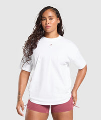 Gritty Muscle Mommy Graphic T-Shirt White