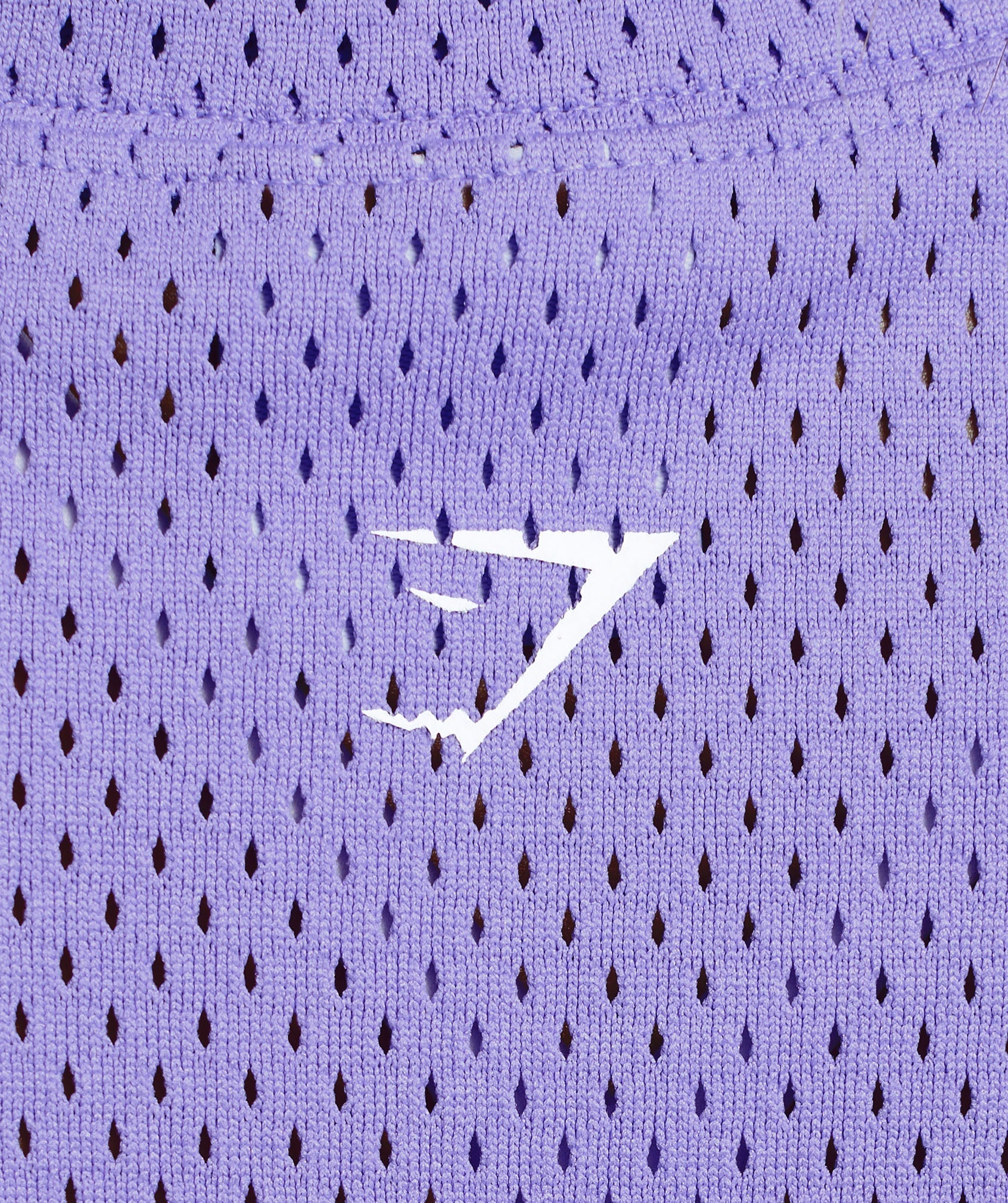 Mesh Graphic Crop Top Record Purple