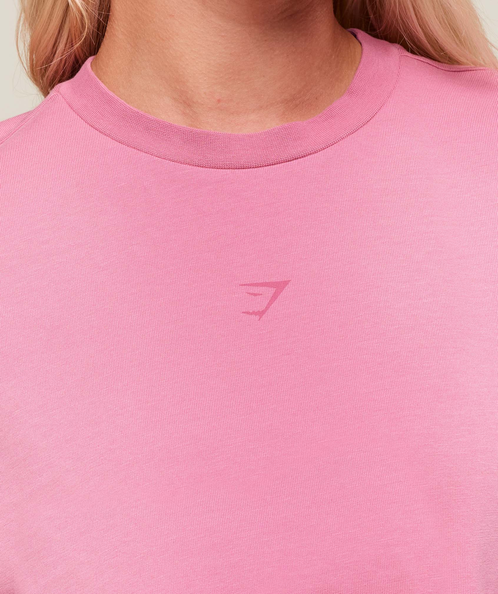 Summer Tie-Dye Graphic Oversized T-Shirt Sunset Pink/Wash