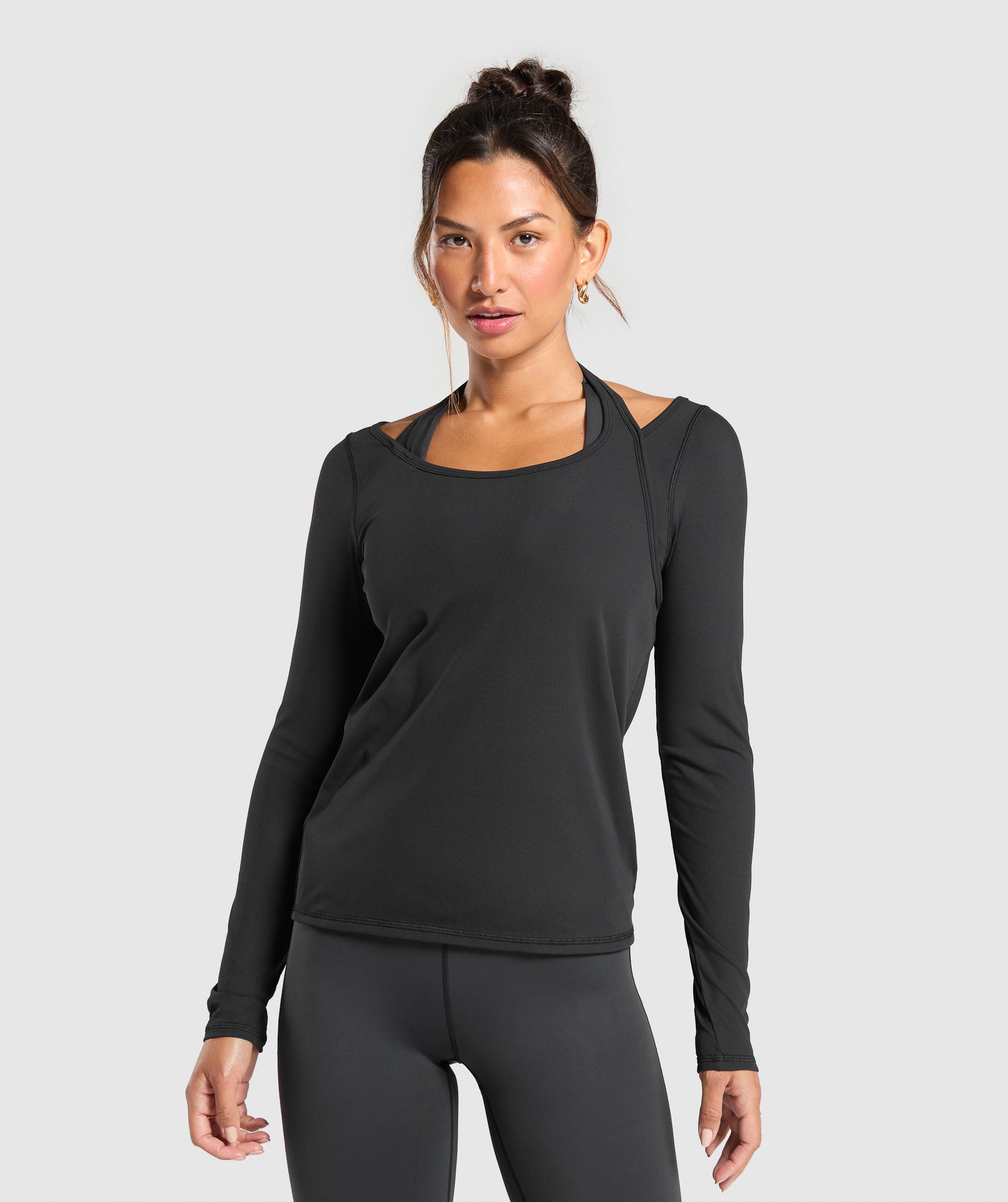 Elevate Long Sleeve Top Black