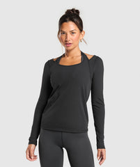 Elevate Long Sleeve Top Black