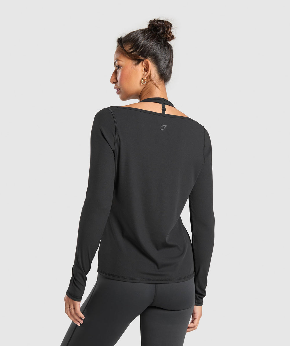 Elevate Long Sleeve Top Black