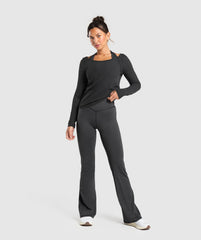 Elevate Long Sleeve Top Black