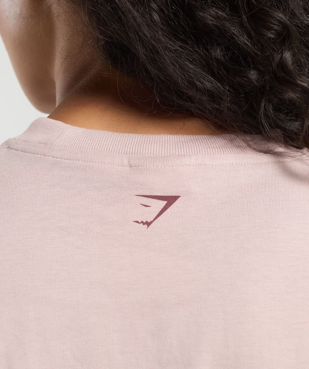 Retro Lifting Long Sleeve T-Shirt Muted Pink