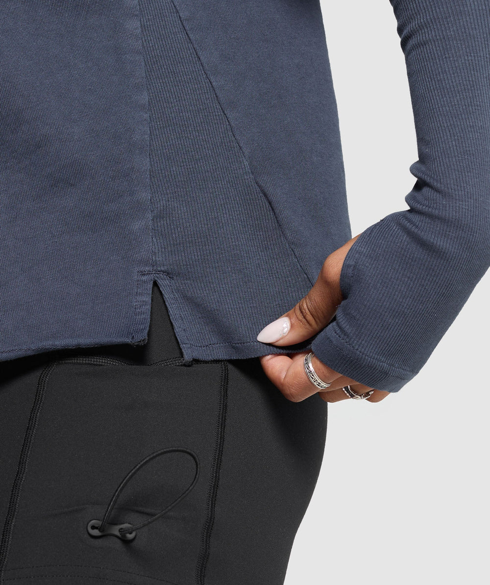 Premium Legacy Washed 2-in-1 Long Sleeve Heavy Blue