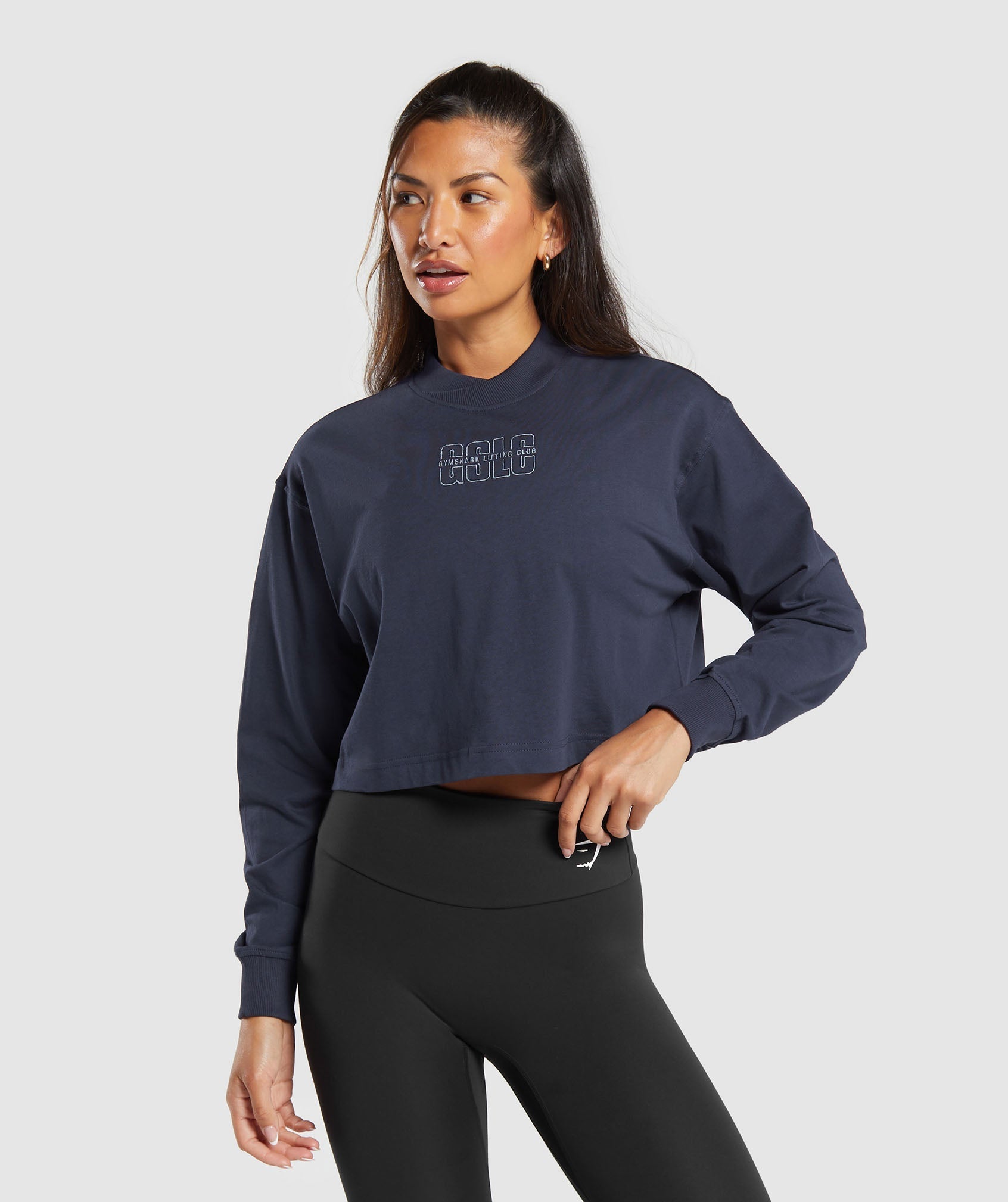 Outline Oversized Top Heavy Blue