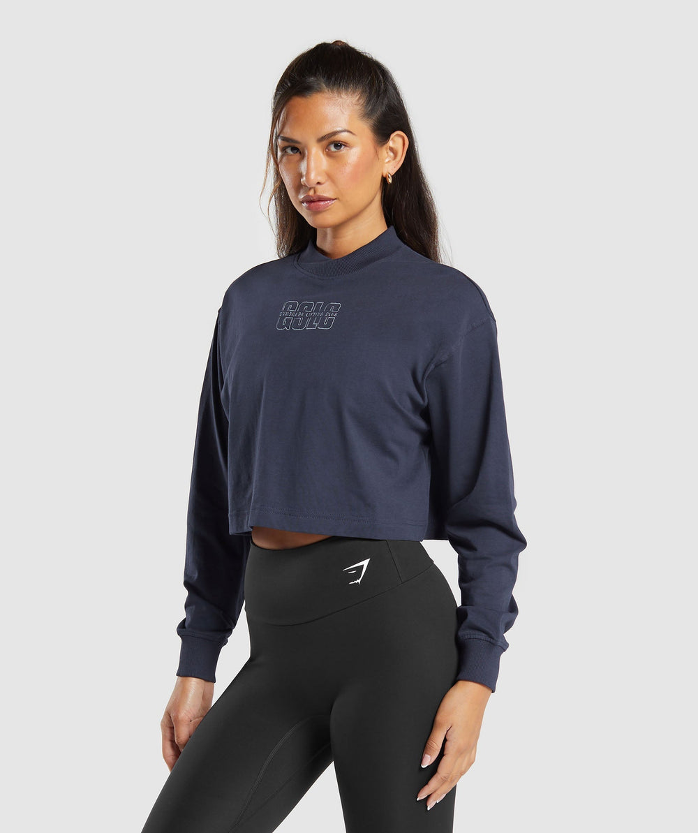 Outline Oversized Top Heavy Blue