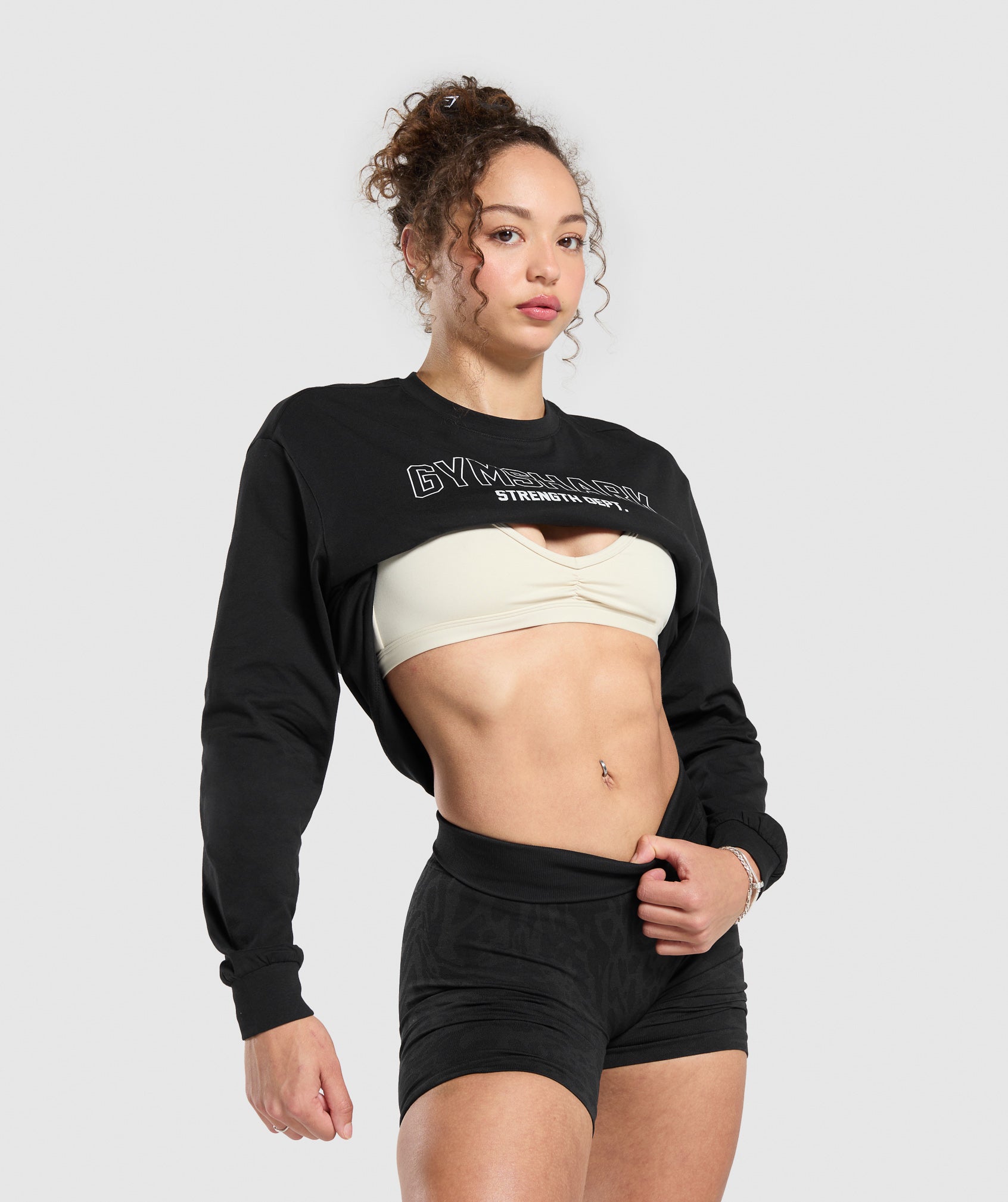 Strength Department Long Sleeve Skater Black