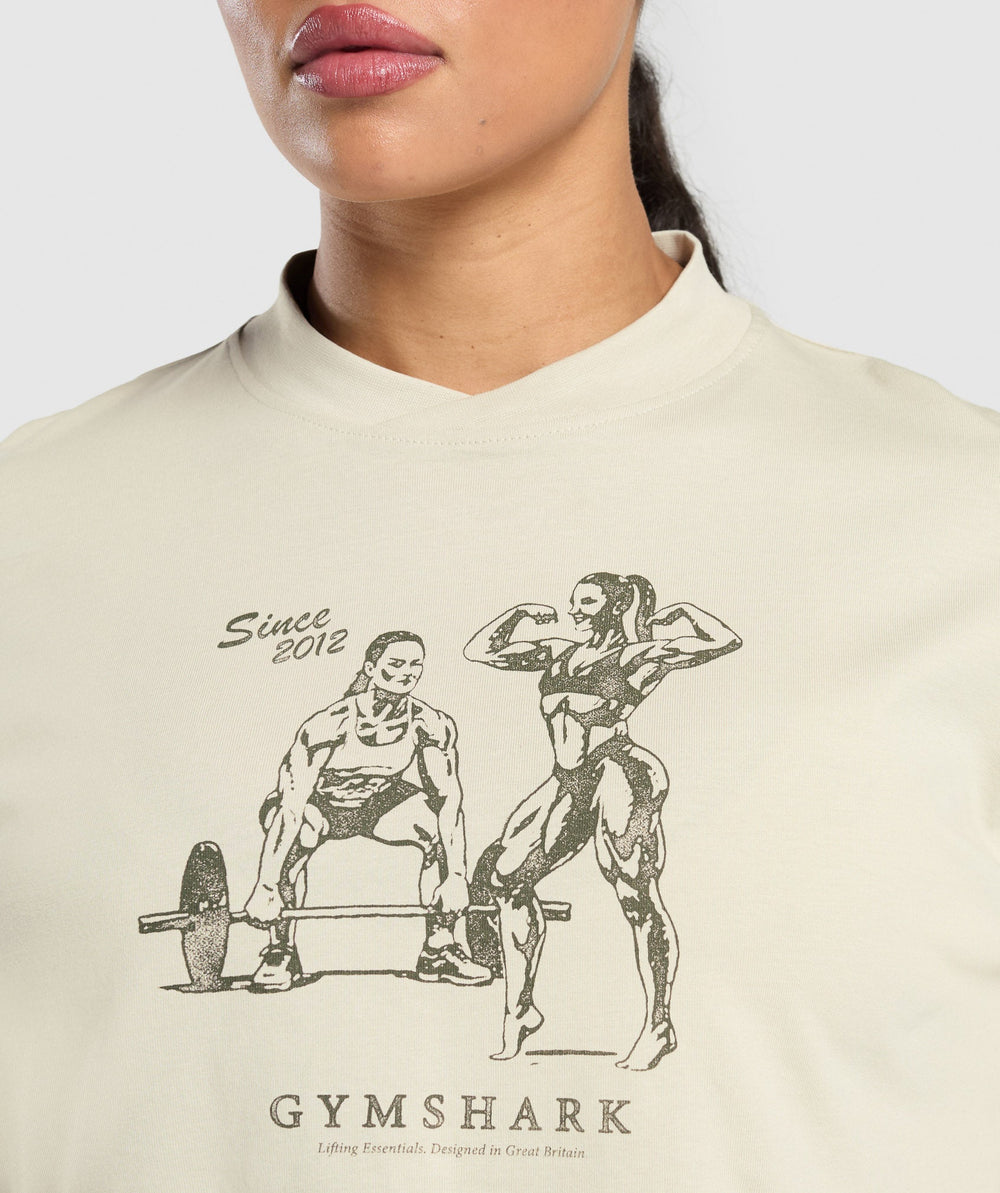 Two Strong Women Midi Long Sleeve Top Pebble Grey