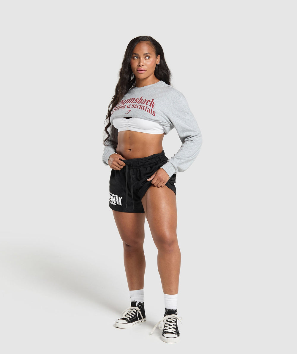 Lifting Essentials Long Sleeve Top Light Grey Core Marl
