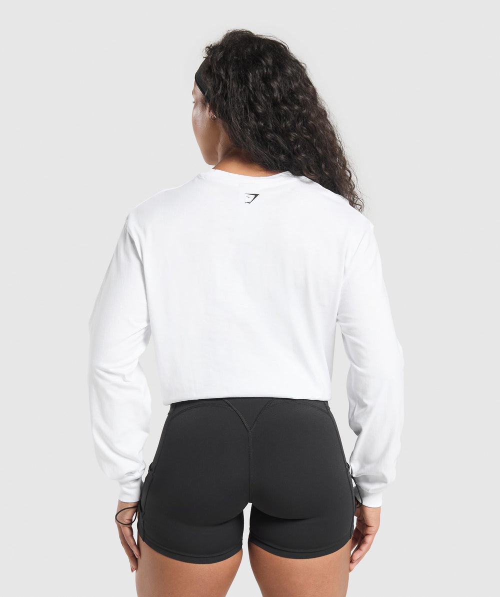 Retro Lifting Long Sleeve T-Shirt White