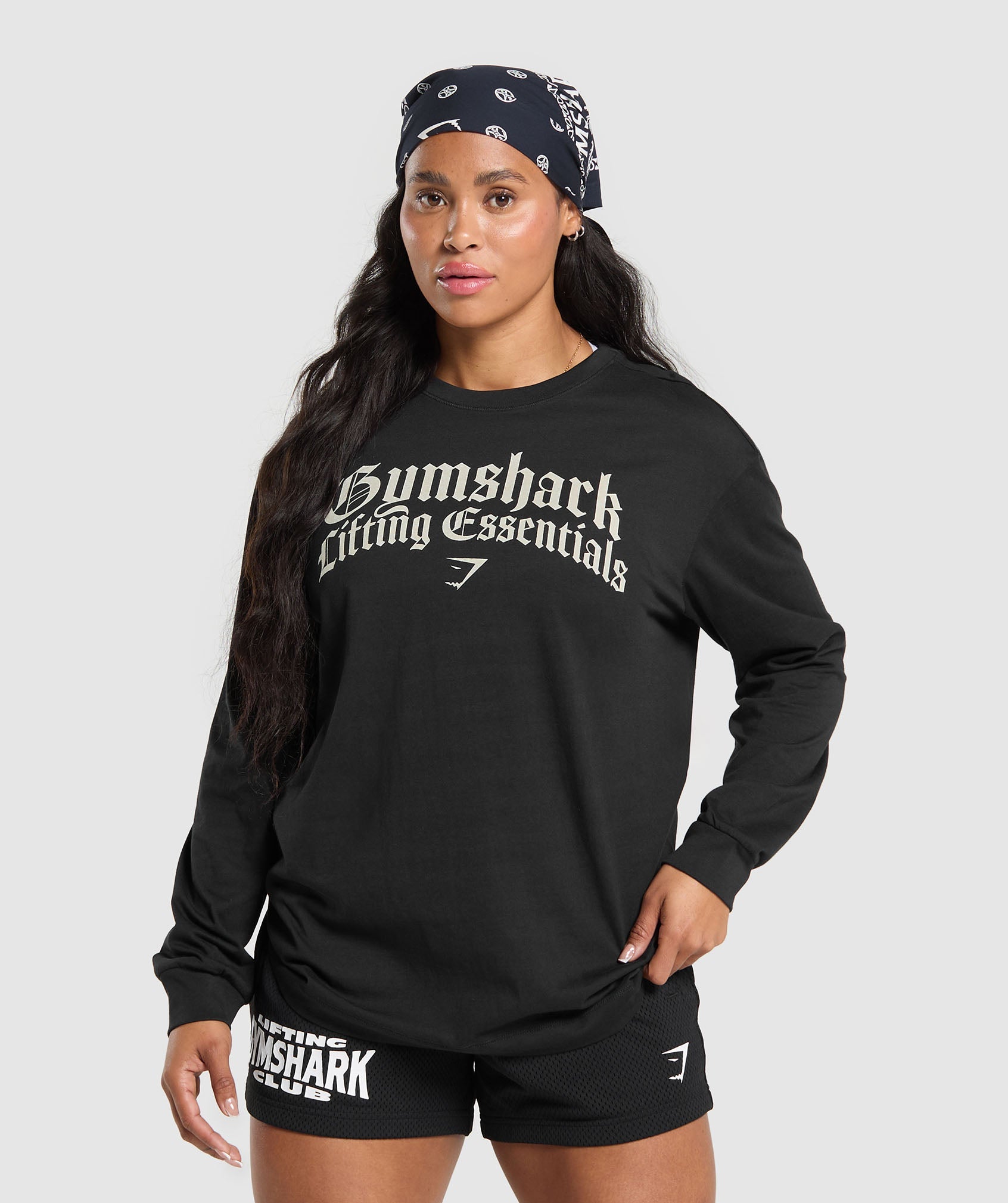 Lifting Essentials Long Sleeve Top Black
