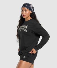 Lifting Essentials Long Sleeve Top Black