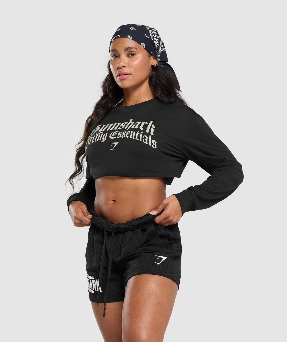 Lifting Essentials Long Sleeve Top Black