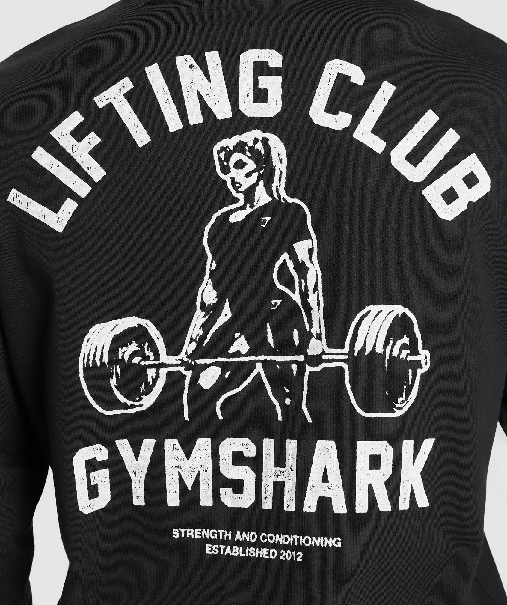 Lifting Club Graphic Long Sleeve Top Black