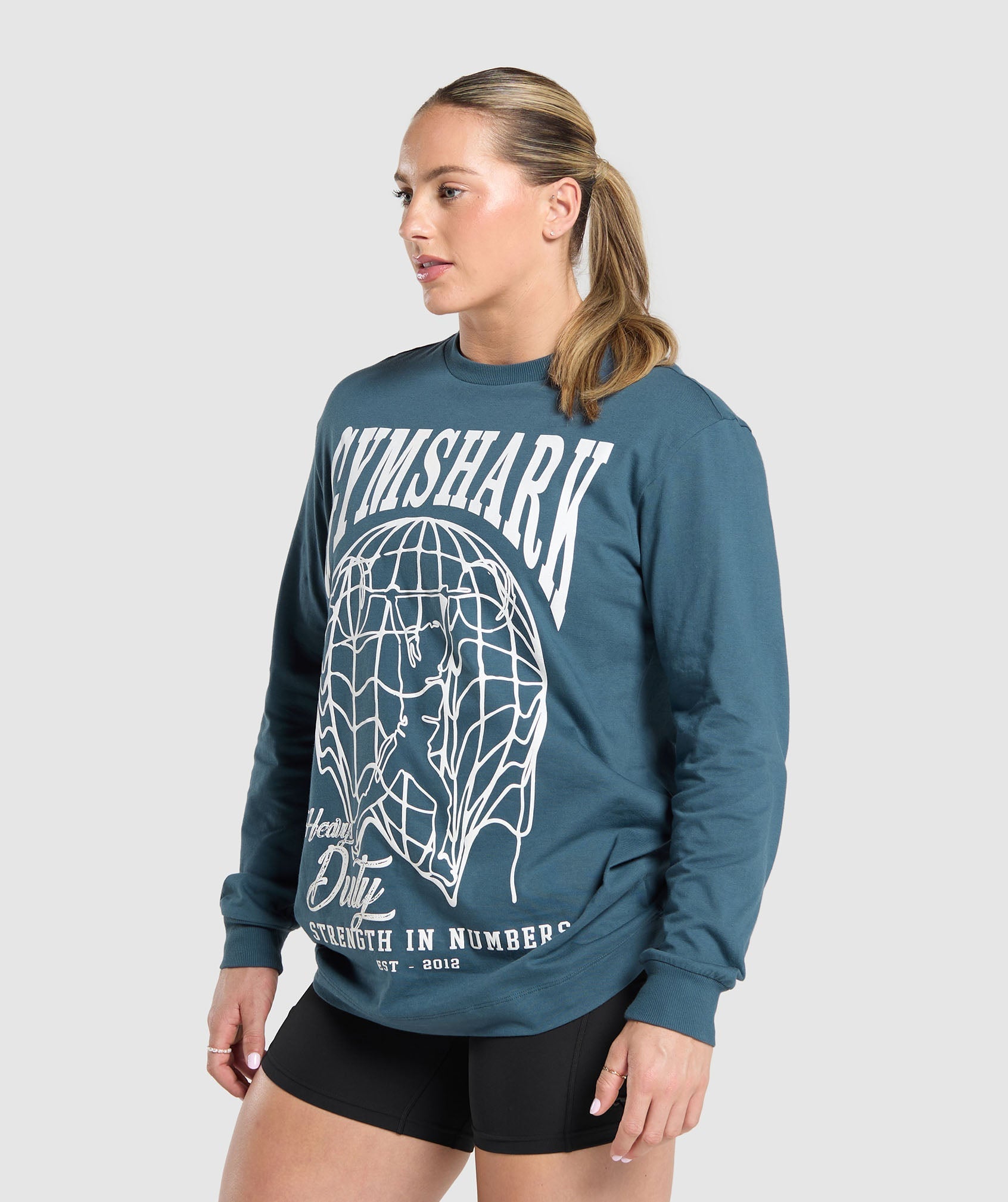 Strength In Numbers Long Sleeve Top Cargo Blue