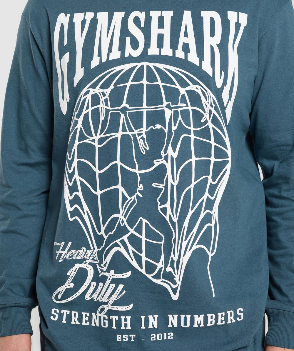 Strength In Numbers Long Sleeve Top Cargo Blue