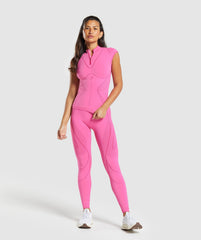 Contour Heart Seamless Short Sleeve Top Fetch Pink/Punk Pink