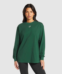 Fraction Long Sleeve T-Shirt Conditioning Green