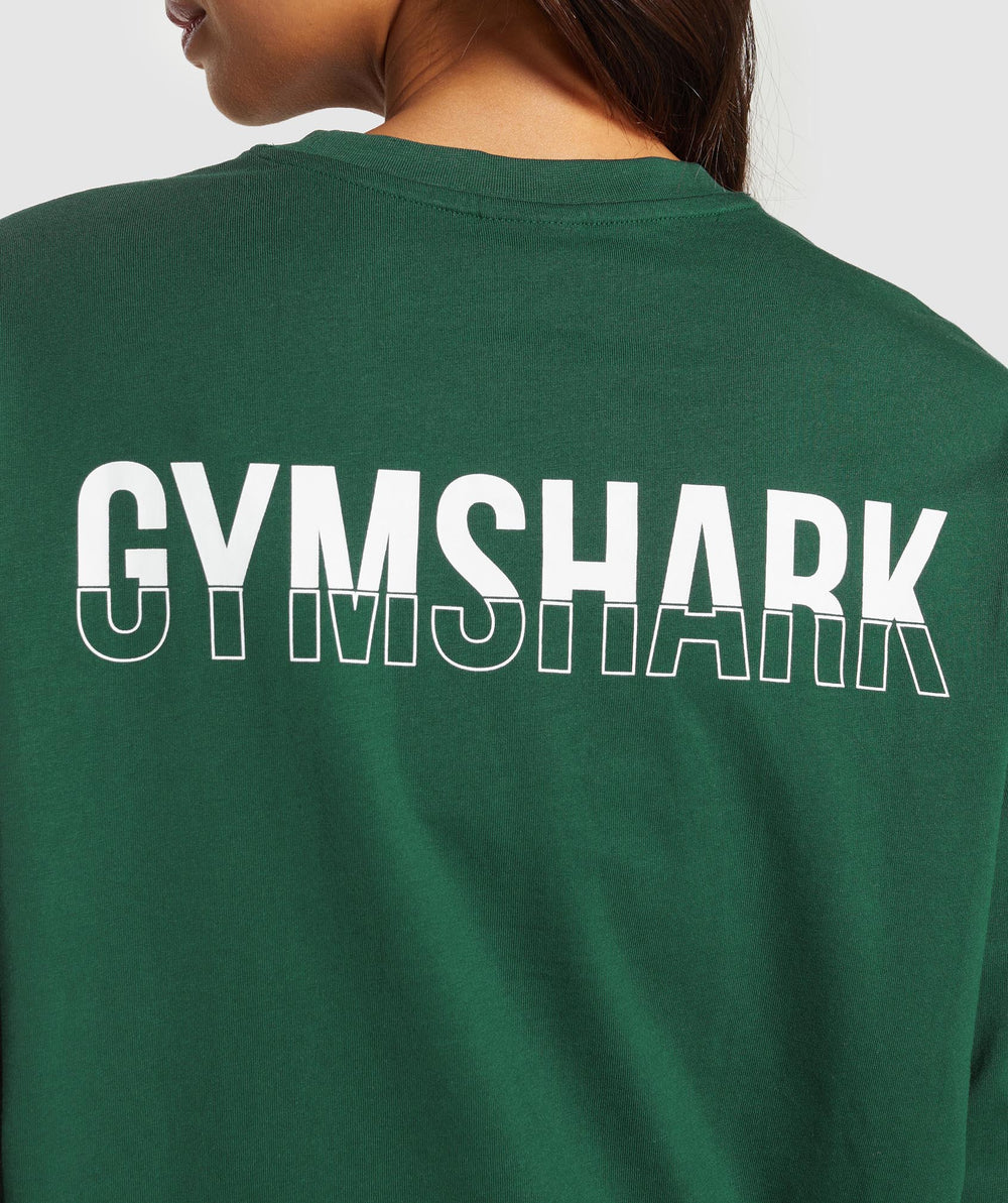 Fraction Long Sleeve T-Shirt Conditioning Green