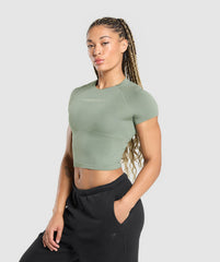 Off Duty Seamless Baby Tee Unit Green