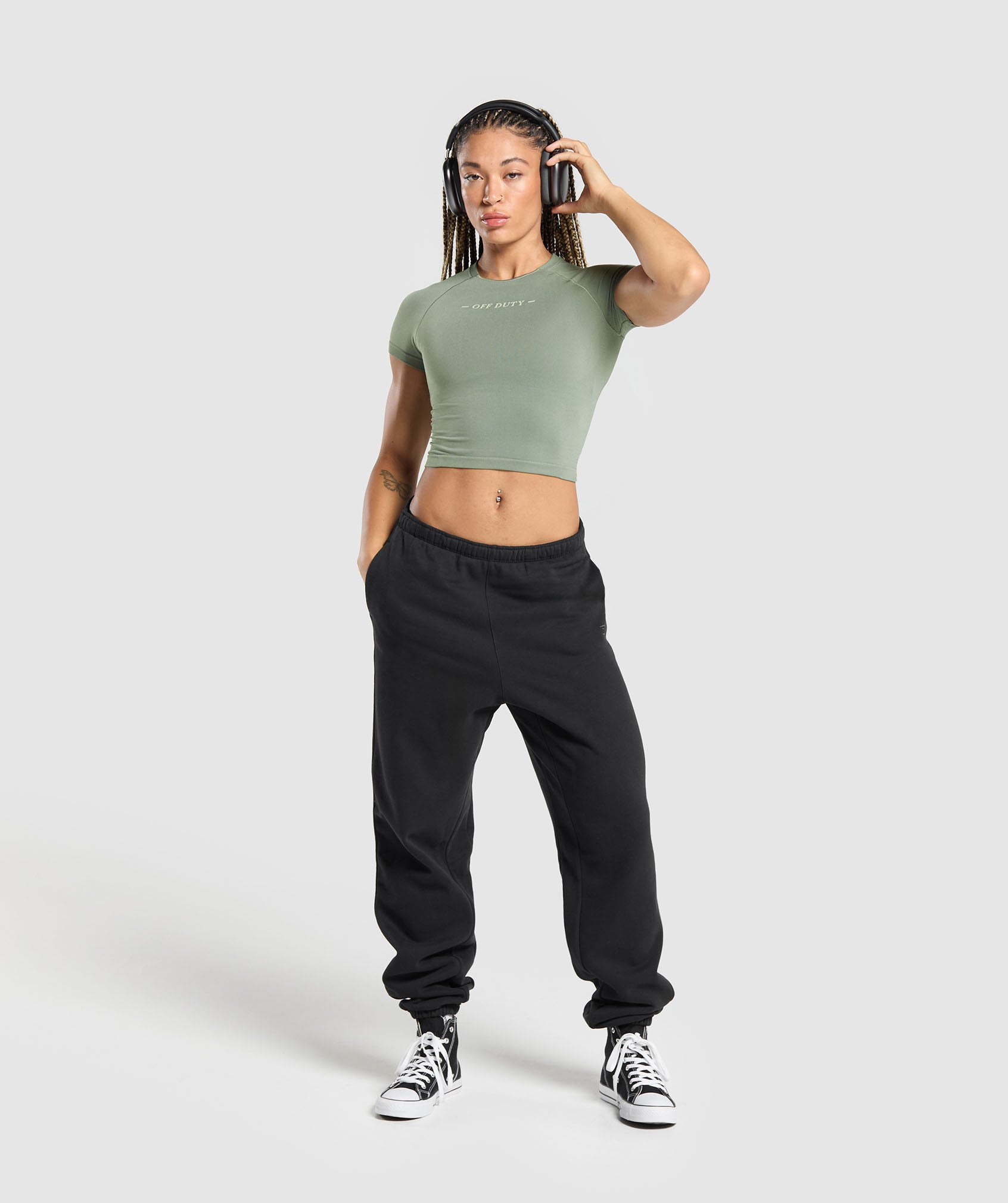 Off Duty Seamless Baby Tee Unit Green