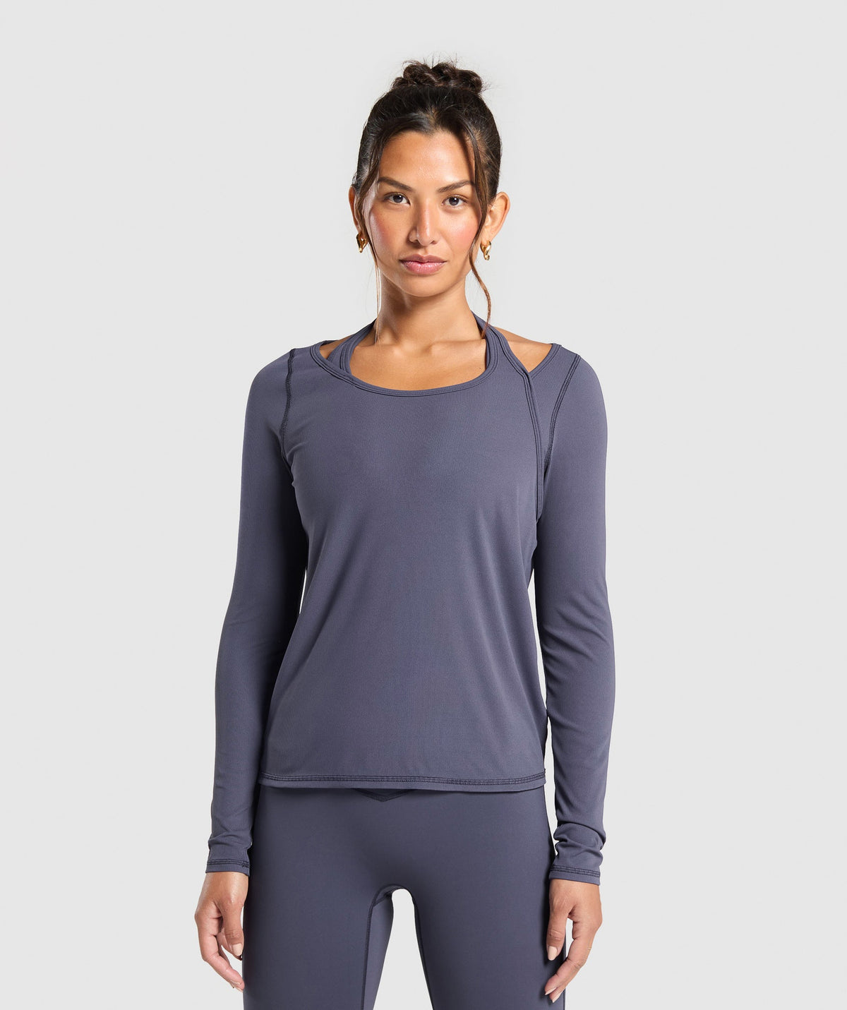 Elevate Long Sleeve Top Heavy Blue