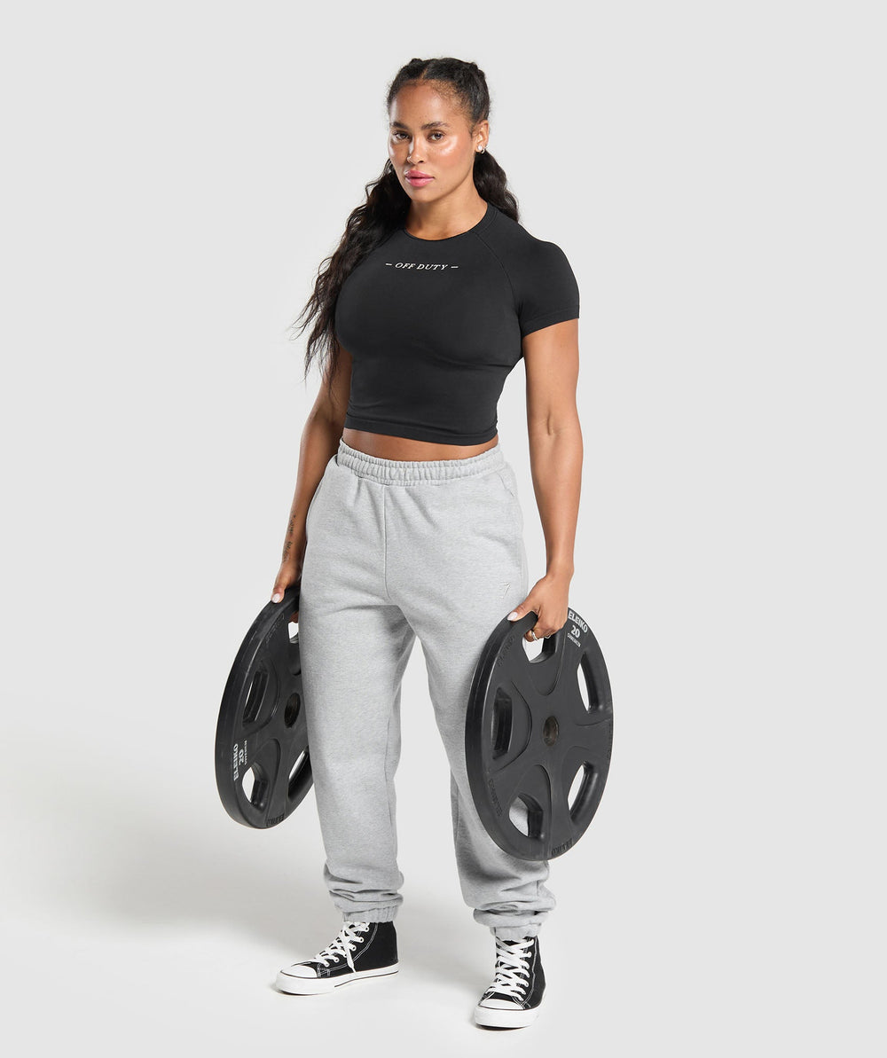 Off Duty Seamless Baby Tee Black